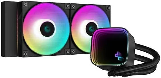 DEEPCOOL LS520 SE 240MM ARGB AIO CPU Liquid Cooler Black - Anigma