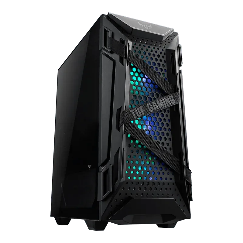 ASUS TUF Gaming GT301 Mid Tower Compact Case (3x 120mm ARGB Fans Included + 1x 120mm Non RGB Fans Included) - Anigma