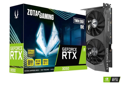 ZOTAC GAMING GeForce RTX 3050 Twin Edge OC 8GB GDDR6 - Anigma
