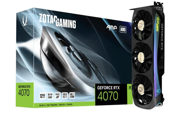 ZOTAC GAMING GeForce RTX 4070 AMP AIRO 12GB GDDR6X - Anigma