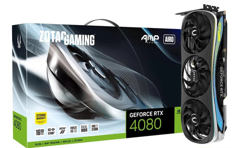 ZOTAC GAMING GEFORCE RTX 4080 AMP Extreme AIRO 16GB GDDR6X - Anigma