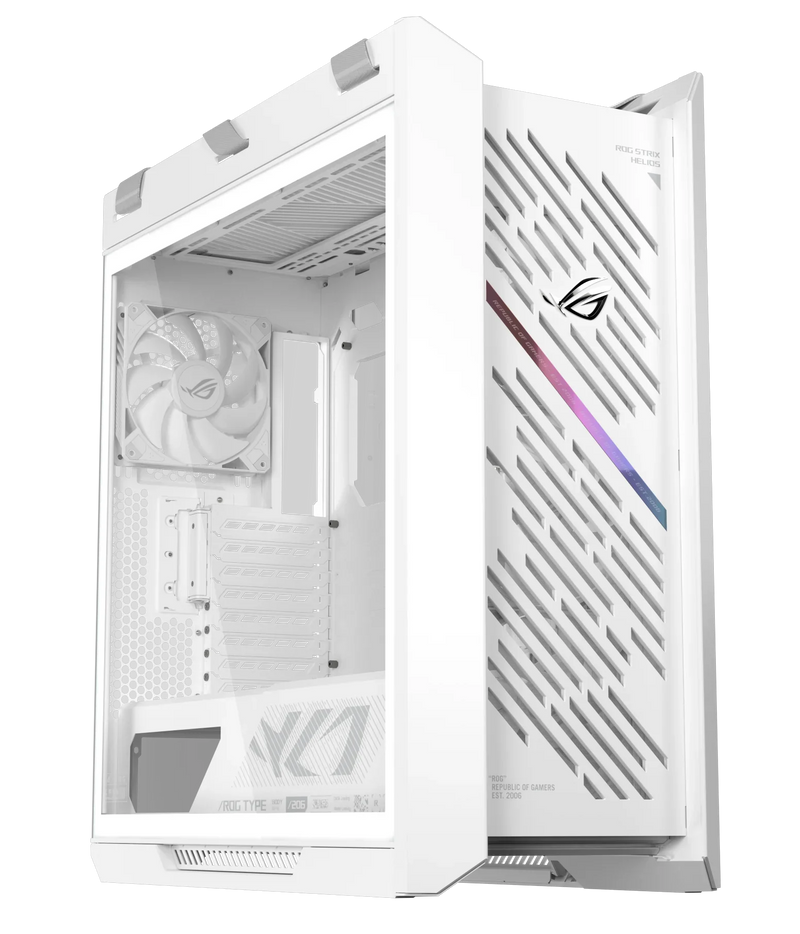 Asus ROG Strix Helios II GX601S White Edition RGB Mid Tower Case (4x 140mm Non RGB Fans Included)