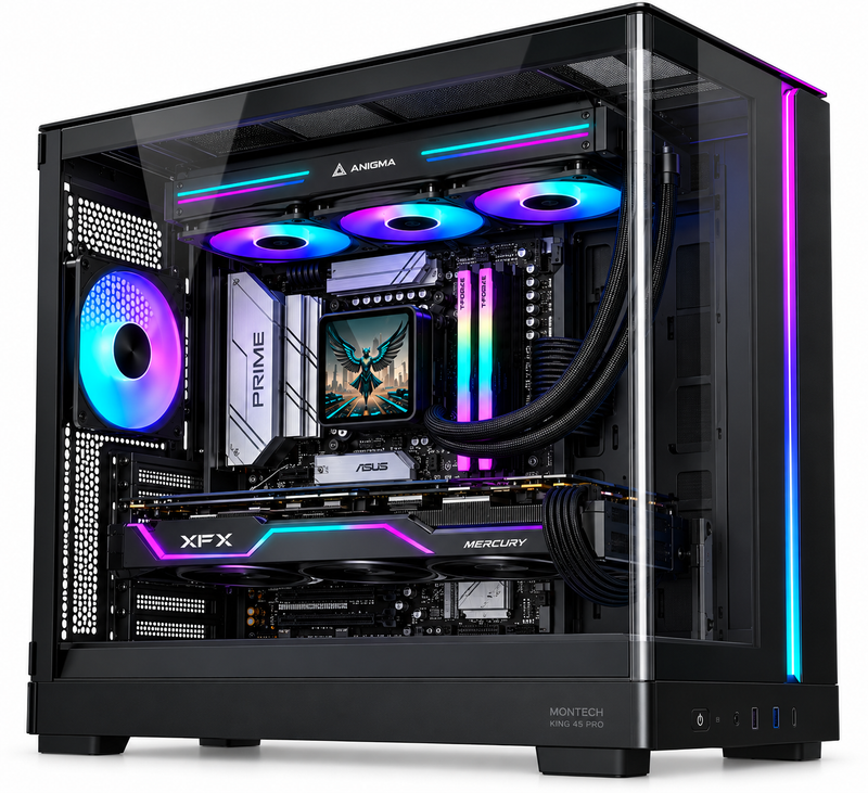 Premium Intel Core Ultra 9 285K RX 9070 XT 16GB 32GB DDR5 1TB M.2 SSD Gaming PC