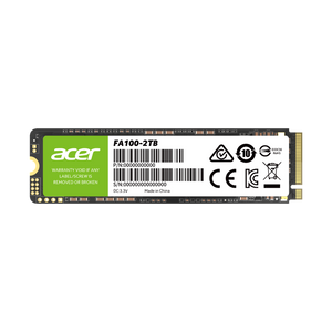 Acer FA100 1TB M.2 2280 NVMe SSD | PCIe Gen3 x4 | 3300 MB/s Read | 2200 MB/s Write | 5-Year Warranty
