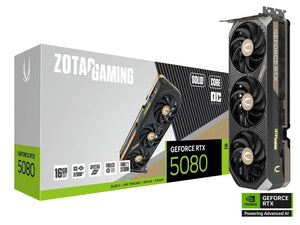 ZOTAC Gaming GeForce RTX 5080 SOLID CORE OC 16GB GDDR7 Graphics Card