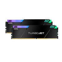 AGI TurboJet UD858 RGB 32GB (16GBx2) DDR5 7200MHz CL34 1.4V Gaming Memory Modules (Black, White)