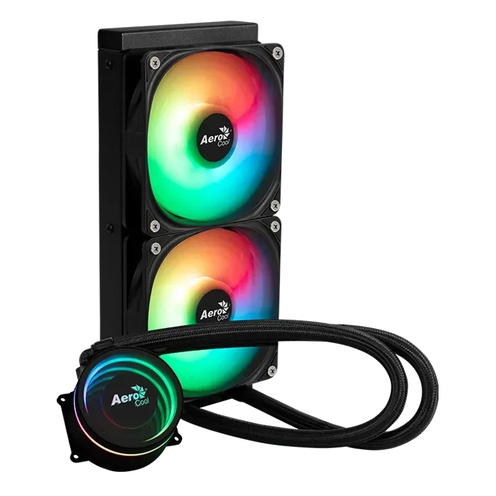 Aerocool Oasis L240 2x120mm ARGB fans CPU 240mm Liquid Cooler - Anigma