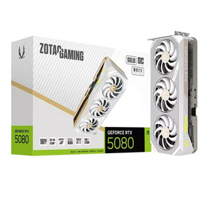 ZOTAC Gaming GeForce RTX 5080 SOLID OC 16GB GDDR7 White Edition Graphics Card