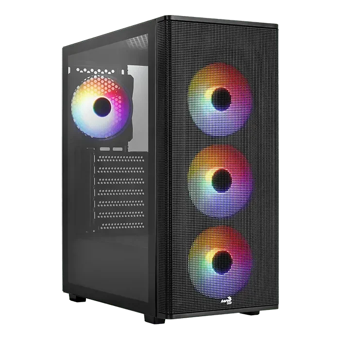 Aerocool Designer Mid-Tower Gaming Case (4x 120mm ARGB Fans Included) - Anigma