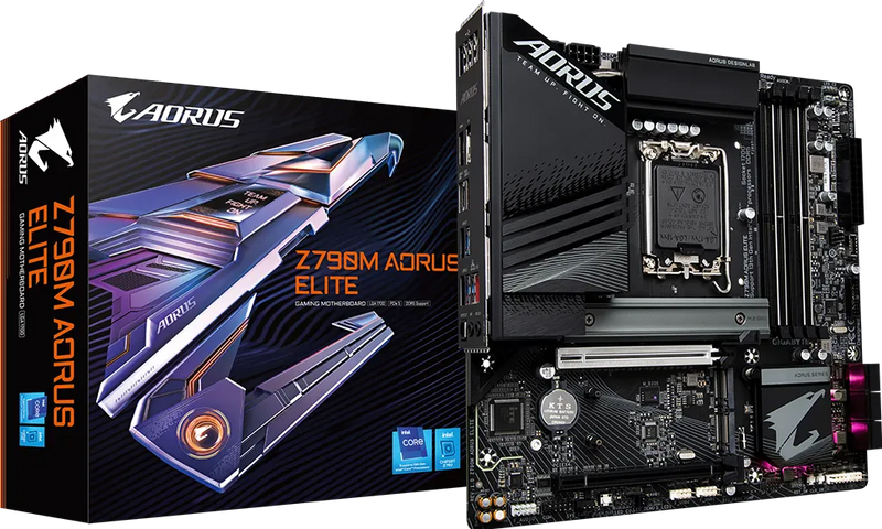 GIGABYTE Z790M AORUS ELITE Micro ATX Motherboard
