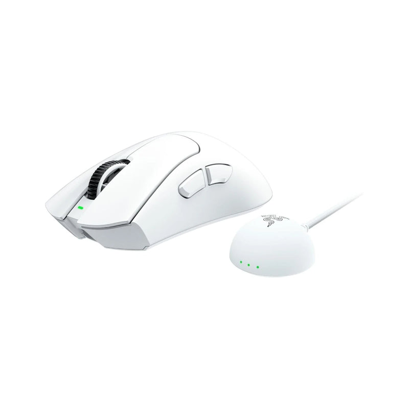 Razer DeathAdder V4 Pro HyperSpeed Wireless 56g Focus Pro 45K 8000Hz Gaming Mouse - White
