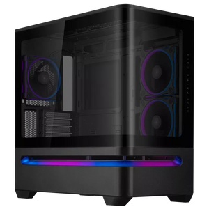 ASUS Prime AP202 ARGB Mid Tower Case Black (Fans Included)