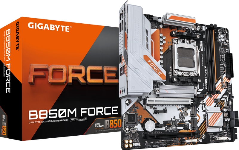 GIGABYTE B850M FORCE - Front View