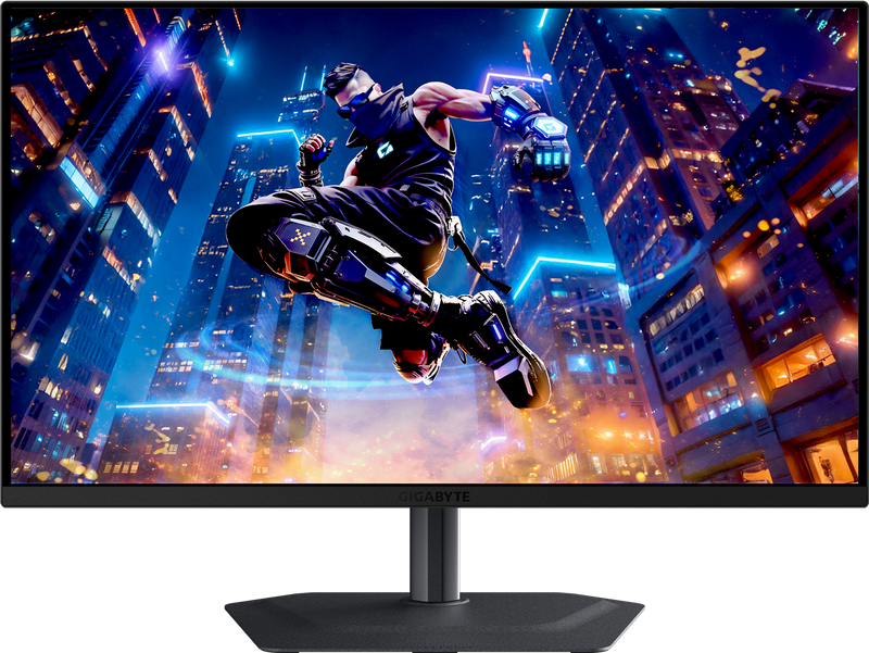GIGABYTE MO27Q3 QD-OLED 360Hz - Front View