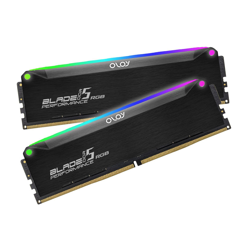 OLOy Blade RGB DDR5-7800 32GB (2x16GB) Black Hairline | CL36 | XMP 3.0 | Dual Channel Desktop Memory