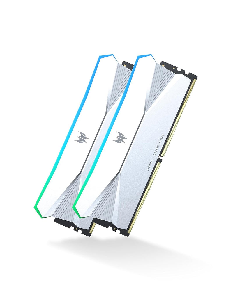 Acer Predator Hera RGB 64GB (2x32GB) DDR5 6400MT/s CL32 DIMM White | XMP 3.0 | AMD EXPO | SK Hynix