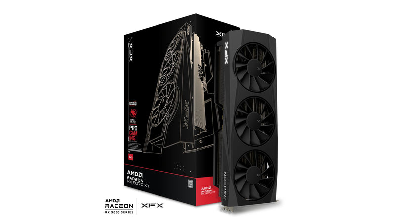 XFX Quicksilver AMD Radeon RX 9070 XT Gaming Edition 16GB GDDR6 | RDNA 4 | 2970MHz | PCIe 5.0 | 640 GB/s
