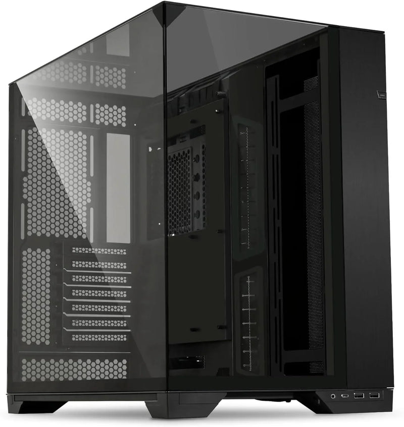 Lian Li O11 Vision ATX Mid Tower Gaming Case Black (No Fans Included) - Anigma