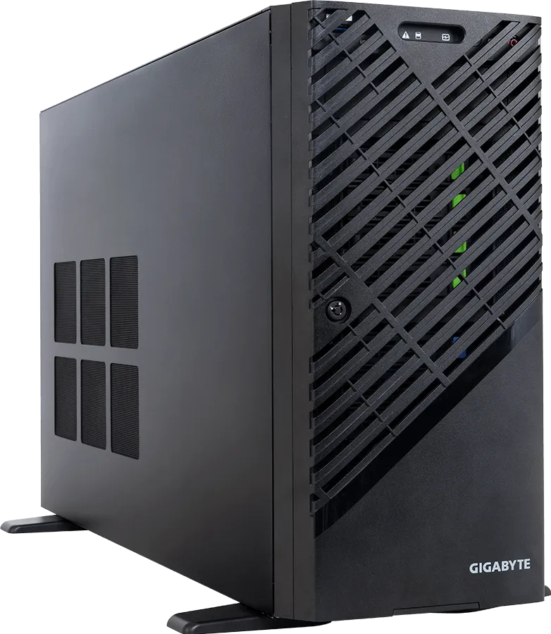 GIGABYTE W774-W90-AAF1 GPU Workstation | Intel Xeon 600 Series | Socket E2 | DDR5 MRDIMM ECC | 6× PCIe Gen5 | 2500W | Barebone