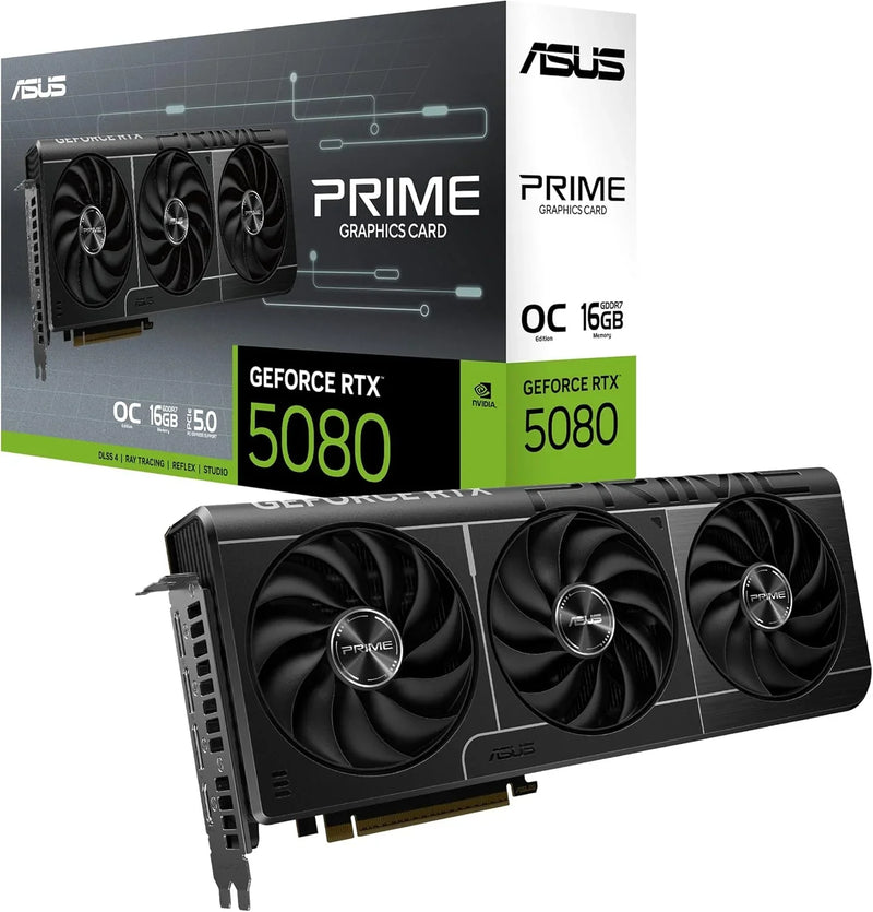 ASUS Prime GeForce RTX 5080 OC Edition 16GB GDDR7 Graphics Card - Anigma