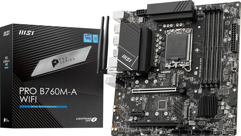 MSI Pro B760M A WiFi DDR5 (Intel 13th Gen Motherboard) - Anigma