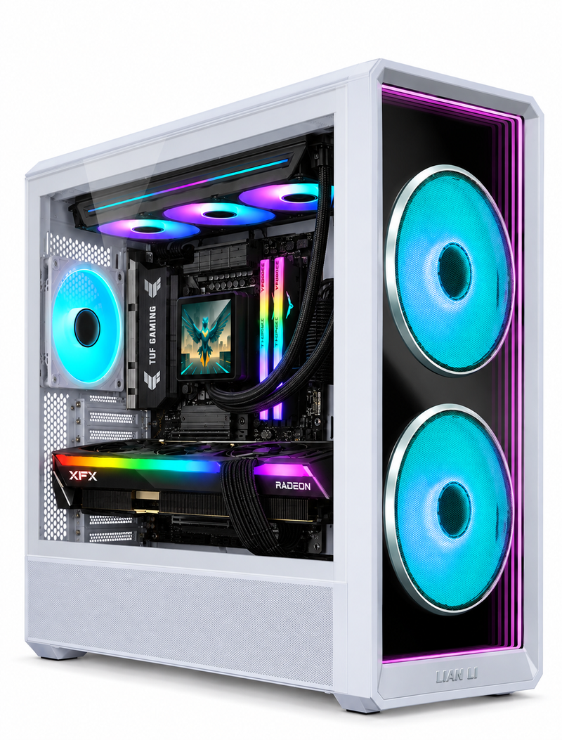 Premium AMD Ryzen 7 9850X3D RX 9070 XT 16GB 32GB DDR5 1TB M.2 SSD Gaming PC