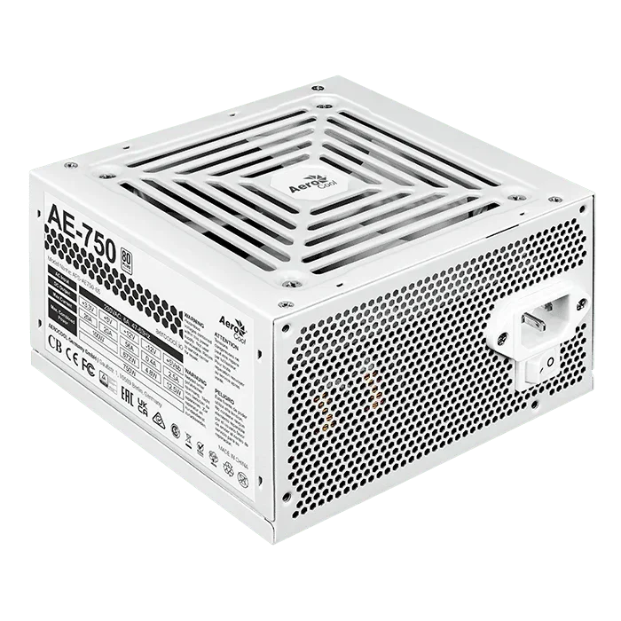 Aerocool Power Supply AERO WHITE 750W 230V APFC UK Box (V.2)