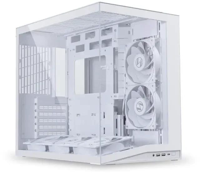 Main image of LIAN LI O11D MINI V2 Flow | Compact ATX Mid-Tower Airflow Computer Case | Panoramic View | High-Performance Airflow | Includes 5 x 120mm Reverse Blade Fans | Cable Management | White  (O11DMIV2FW)