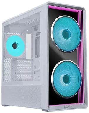Lian Li LANCOOL 217 INF White Infinity Mirror Computer Case, Mid-Tower ATX PC Case, White