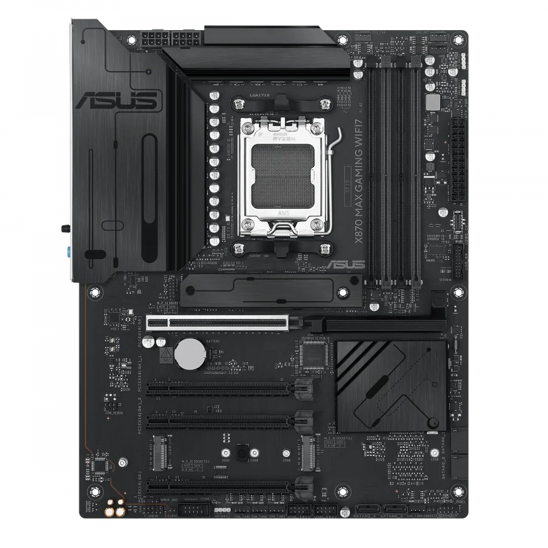 ASUS X870 MAX Gaming WIFI7 Motherboard, Black - Anigma