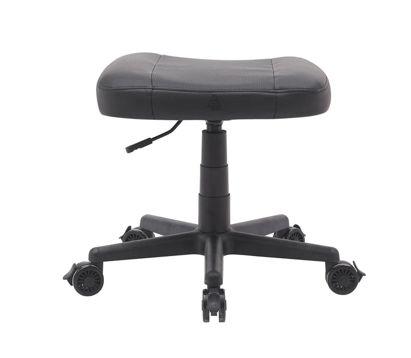 Anigma Footrest Black, with Lockable Wheels & Gas Lift - Anigma