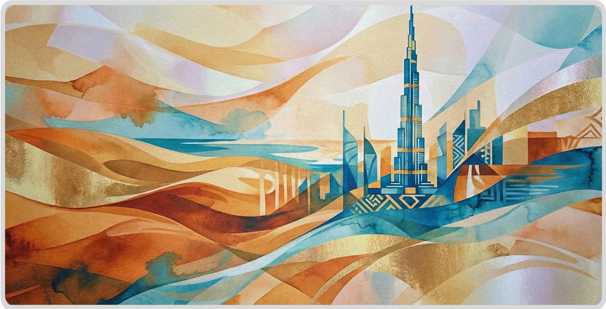 Anigma Control Mouse Pad - Abstract Dubai Design - Large Extended ...