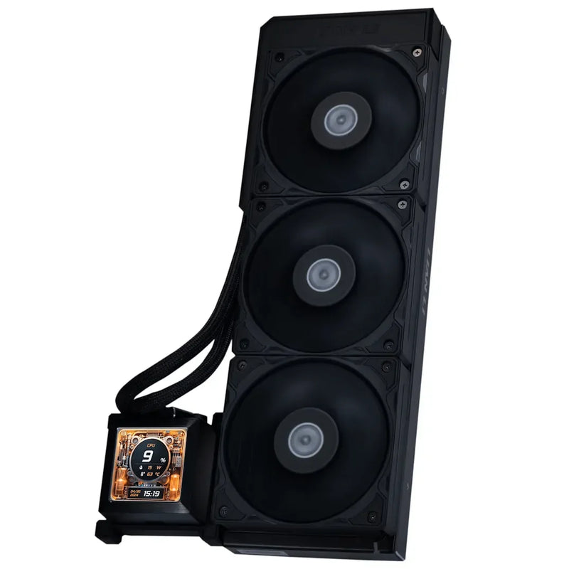 Lian Li HydroShift LCD 360mm AIO Liquid CPU Cooler Black - Anigma