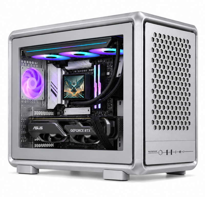 Performance Mini AMD Ryzen 7 9700X RTX 5060 Ti 8GB 32GB DDR5 1TB M.2 SSD Gaming PC