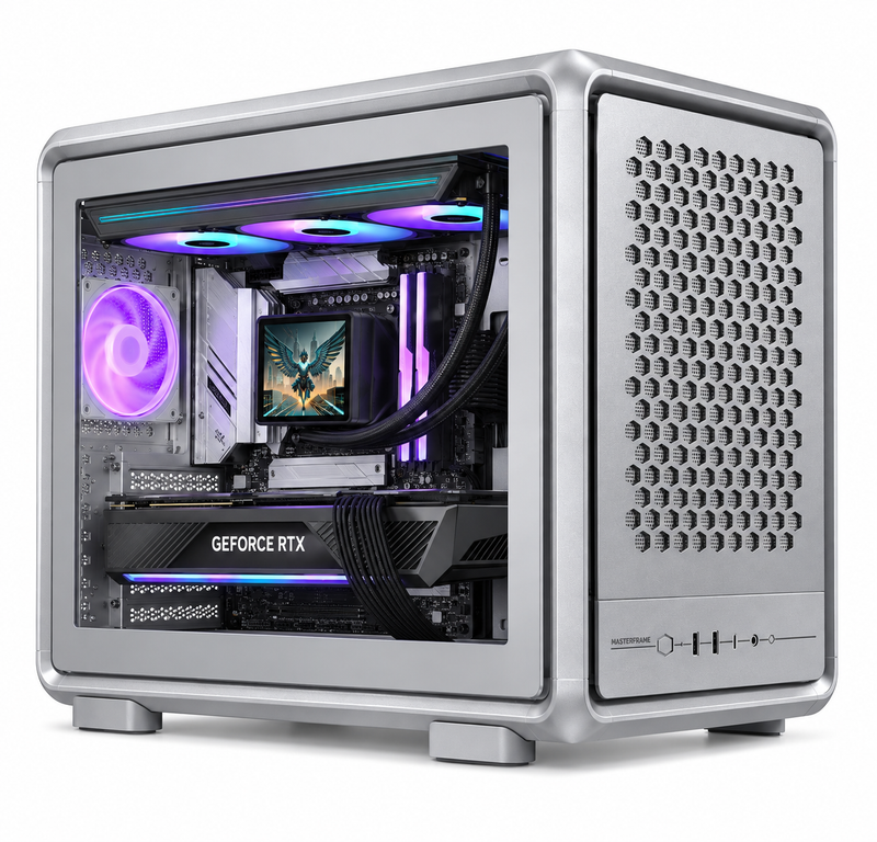 Performance Plus Mini AMD Ryzen 7 9700X RTX 5070 32GB DDR5 1TB M.2 SSD Gaming PC
