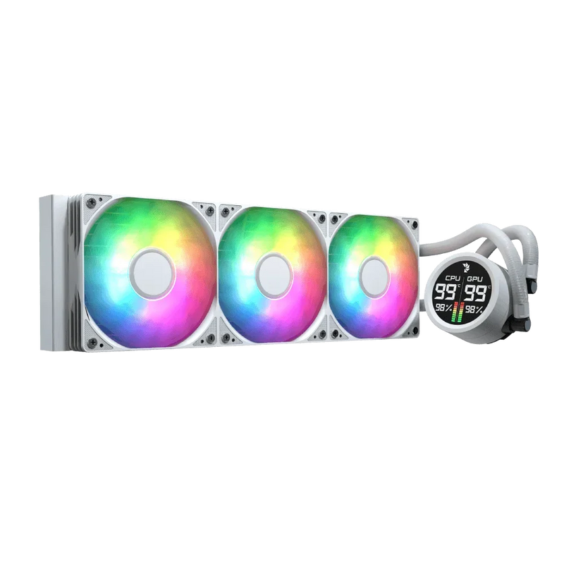 Aerocool Abyss L360R 360mm Digi ARGB Liquid Cooler, White