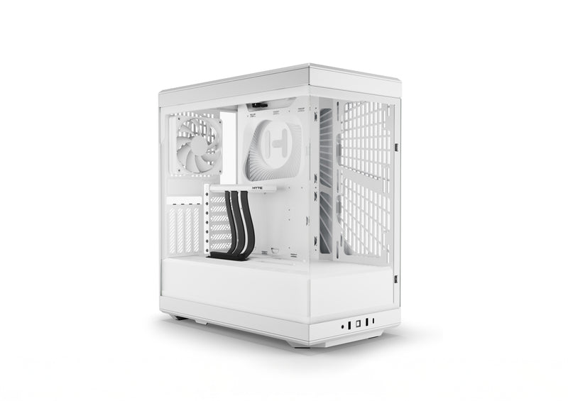 HYTE Y40 Panoramic Tempered Glass Mid-Tower Gaming Case Snow White