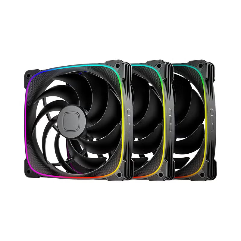 GEOMETRIC FUTURE SQUAMA FAN BALCK 140MM 3 PACK