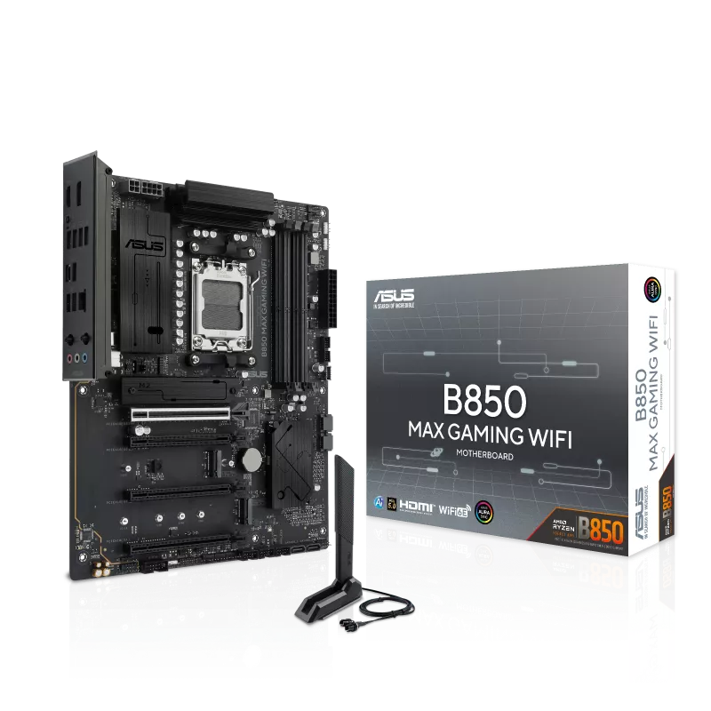 ASUS B850 MAX GAMING WIFI DDR5 Micro-ATX AMD AM5 Motherboard