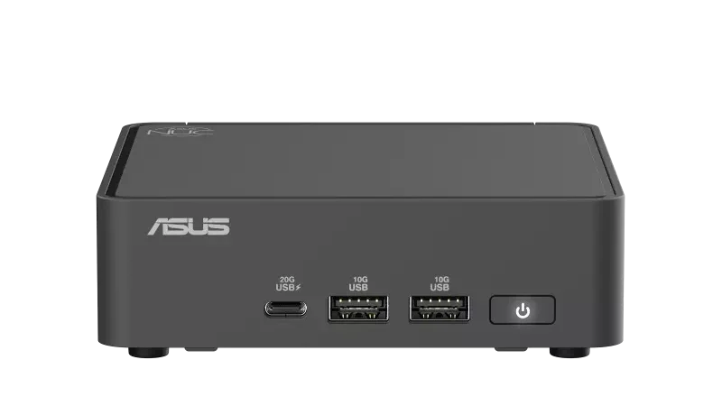 Asus mini PC on a white background