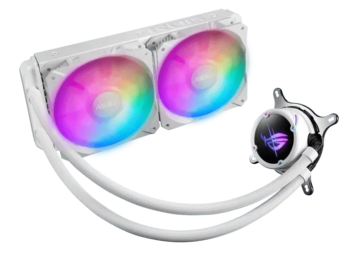 ASUS ROG Strix LC II 240 ARGB All-in-one AIO Liquid CPU Cooler White - Anigma