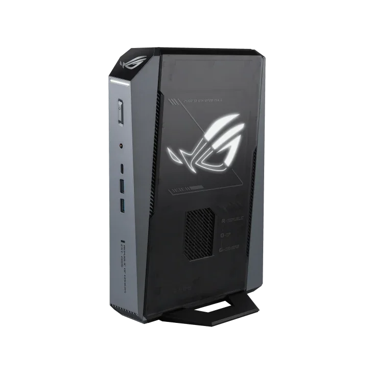 ASUS ROG GR70 Mini PC, Ryzen 9 8940HX Processor, 16GB RAM, 1TB SSD, Nvidia Geforce 5060 8GB Graphics, Wi-Fi 7, Bluetooth 5.4, Windows 11, Black