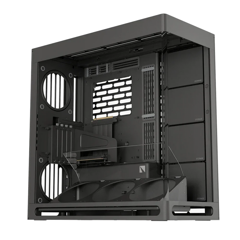 HAVN HS 420 VGPU Dual-Chamber Mid Tower ATX PC Case Black