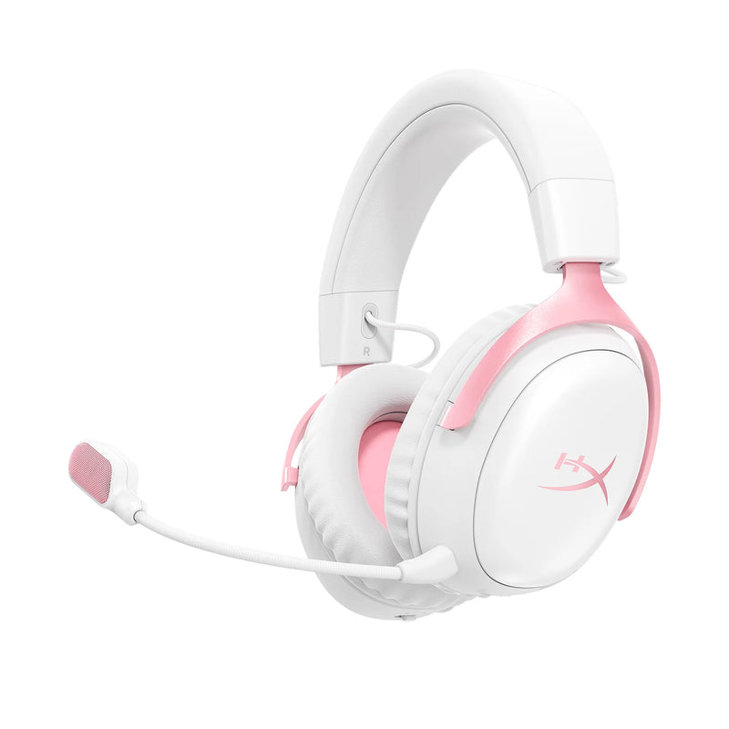 HyperX Cloud III S Wireless Gaming Headset - White / Pink