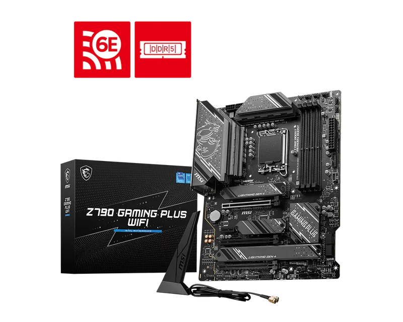 MSI Z790 GAMING PLUS WIFI Motherboard, ATX