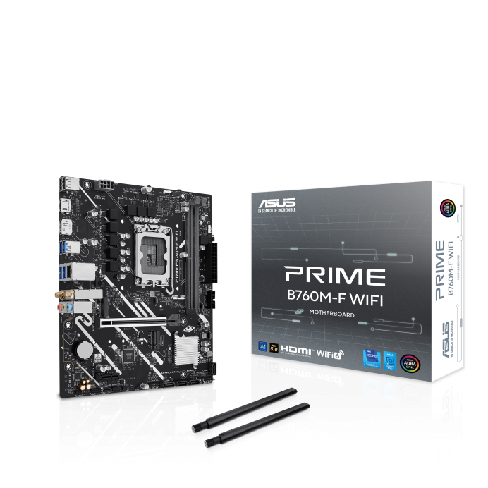 ASUS PRIME B760M-F WIFI DDR5 Micro-ATX Intel LGA1700 Motherboard