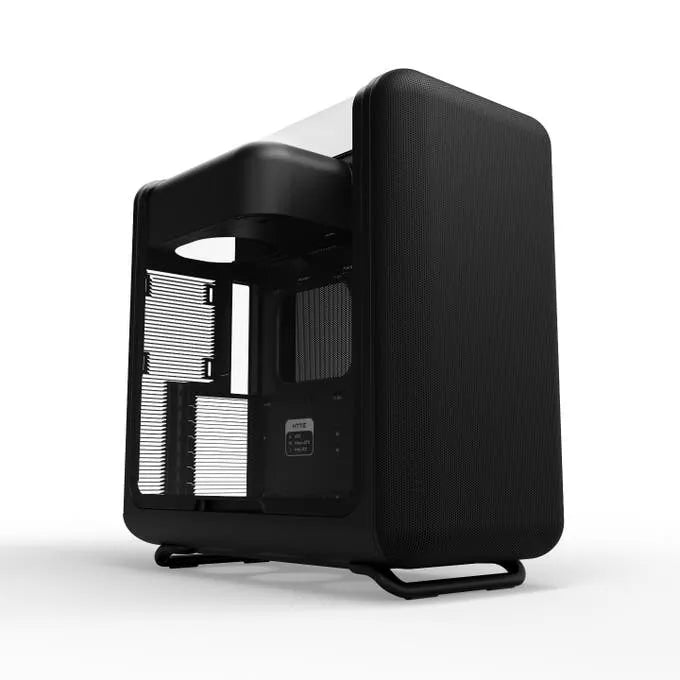 Hyte X50 ATX Mid-Tower PC Case Laminated Acoustic Glass – Pitch Black - Anigma