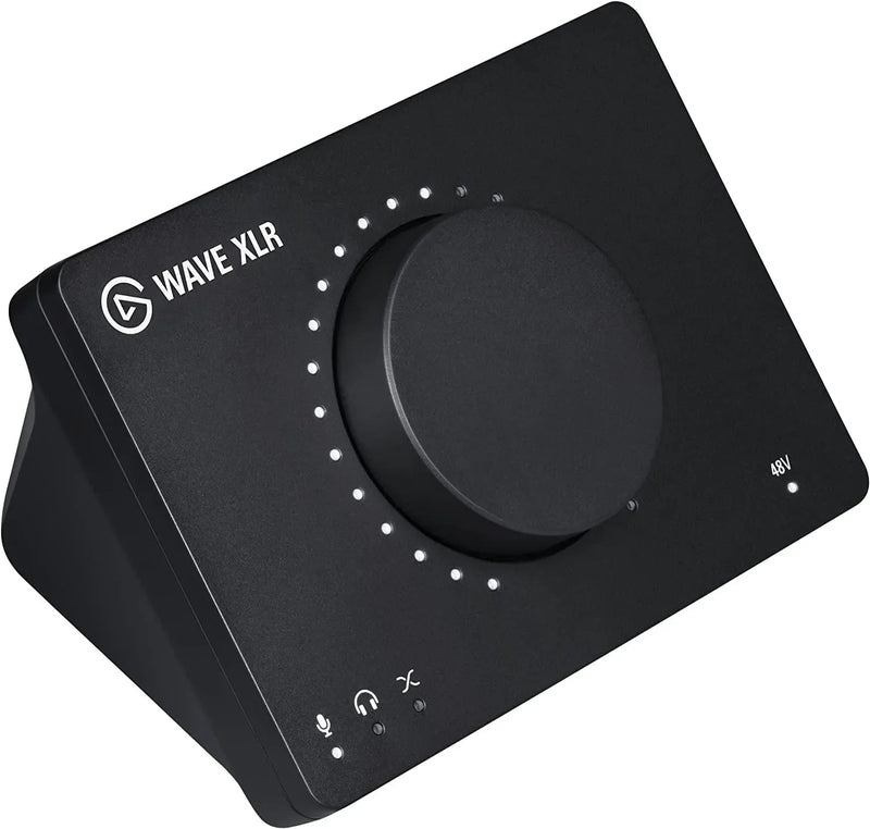 Elgato Wave XLR - Audio Mixer and 75 db Preamp for XLR Mic to USB-C, Control Interface with 48V Phantom Power, Tap-to-Mute, Digital Mixing Software for Streaming, Recording, Podcasting - Anigma